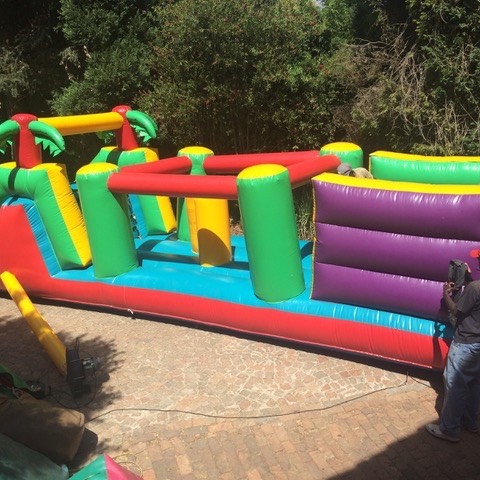 Tropical Gladiator Jumping Castle